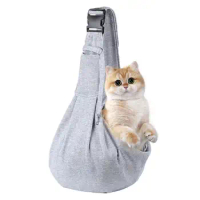Dog Carrier Bag Portable Cat Puppy Sling Bag Dog Sling Carrier Mesh Shoulder Bag Comfortable Tote Pet Carrying Outdoor Supplies