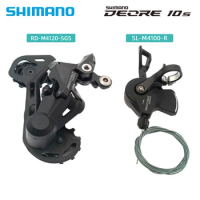 SHIMANO DEORE M4100 10 Speed Derailleur Groupset Trigger Shifter Lever M4120 Rear Derailleur Kit for Mountain Bikes M6000 Parts