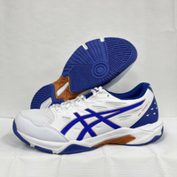 Asics 亞瑟士 男排羽球鞋 GEL-ROCKET 11 2E寬楦 穩定性佳 吸震 白藍 1073A077-100  大自在