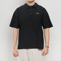 Polo LIFE WORK TEXT POCKET BLACK POLO 100% ORIGINAL Size L