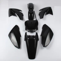 Black Plastic covers Fairing Kits CRF70 dirt Pit Bike Procket Bike Xmotos Baja DR50 49 50cc 70 90 110 Kayo HK160