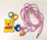 【震撼精品百貨】Winnie the Pooh 小熊維尼 耳機&amp;捲線器*21456 震撼日式精品百貨