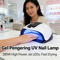 UV LED Cuka 280W SUNX11MAX - Alat Manikur & Pedikur Gel Cepat, Pengering Kutek 30 Detik, Kecil & Rin