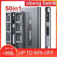 Obeng 50 in 1 Cordless Elektrik Set Mini Aluminium Presisi Set Silent