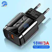 5V 3A Quick Charge QC 3.0 USB Charger EU US Plug Travel Wall Mobile Phone Charger Adapter Fast Charging for iPhone for Xiaomi