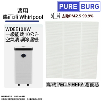適用惠而浦Whirlpool WDEE101W 一級能效6公升空氣清淨除濕機HEPA濾網濾芯