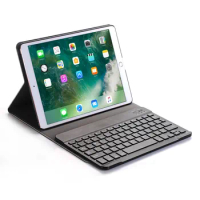 For iPad Pro 10.5 2017 A1701 A1709 Tablet Detachable Wireless Bluetooth Keyboard+Slim Smart Folio Stand PU Leather Case Cover