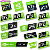 New 1pc Graphics Card Sticker RTX 2080Ti 2070 2060 TITAN VR GTX 1650 1660Ti Label