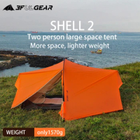 3F UL GEAR SHELL2 Camping Lightweight Tent 3 Season Waterproof Rainstorm Outerdoor Refuge Tent