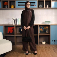 Nobby Jelita Vest Outer Wanita Terbaru Bahan Polly Woll M Biru