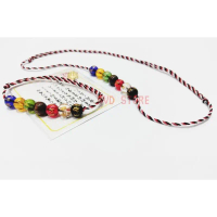 SET GELANG KALUNG TRIDATU TUJUH KRISTAL TIBET MIX TIGER EYE AURA REJEKI KEBERUNTUNGAN KEBAHAGIAAN KE