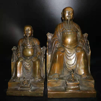 純銅玄武大帝佛像銅真武大帝祖師爺家居寺廟供奉玄武祖師爺像擺件