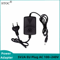 5V2A EU Plug Power Adapter Input AC 100~240V For Fiber Optical Media Converter /Gigabit Ethernet Switch DC 5.5mm x 2.5mm