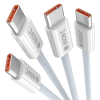 240W USB C to USB C Cable, USB C to Type C Fast Charging Cable for MacBook Pro, iPhone15/15Pro/15Plus/15ProMax, iPad Pro 2020