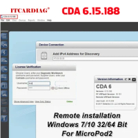 CDA 6.15.188 CDA6 Engineering Software Work with MicroPod II 2 for FLASH PROGRAMMING AND VIN EDITING for DODGE/CHRYSLER /JEEP