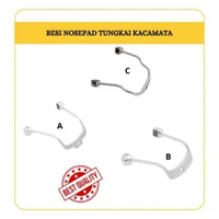 Besi Nosepad Tungkai Kacamata Pad Arm Slot Joined Bridge Nose Pad -BNK