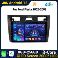 Android Car Radio Carplay for Ford Fiesta Mk VI 5 Mk5 2002 - 2008 Multimedia Stereo Auto Audio Video Carplay Player NO 2DIN