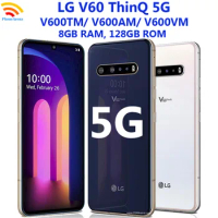 LG V60 ThinQ 5G V600TM V600AM V600VM 6.8" RAM 8GB ROM 128GB NFC Snapdragon 865 Original Unlocked Android