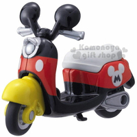 小禮堂 迪士尼 米奇 TOMICA小汽車《黑紅.摩托車.DM-13》公仔.玩具.模型