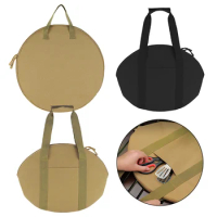 1PC Portable Grill Pan Storage Bag Camping Cast Iron Pot Carry Bag Picnic Cookware Pouch Frying Pan Organizer Bakeware Tote Bags
