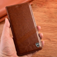 Vintage Genuine Leather Case for LG Stylo 5 6 Wing 5G Velvet 5G Phone Wallet Flip Cover With Kickstand