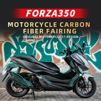 Used For Honda Forza 350 Motorcycle Accessories Upgrade Material Carbon Fiber Protective Sticker Body Plastic Parts Area