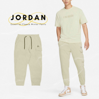 Nike 長褲 Jordan 男款 卡其 毛絨 喬丹 刺繡 多口袋 保暖 抽繩 褲子 厚磅 縮口 DV1568-206