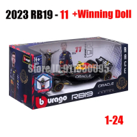 Bburago 1:24 F1 2023 Rb19 Chiến Thắng Búp Bê #1 Vestappan #11 Perez Công Thức 1 Mô Phỏng Xe Hợp Kim