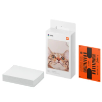 Xiaomi ZINK Pocket Photo Paper Self-adhesive Photo Print Sheets For Xiaomi 3-inch Mini Pocket Photo Printer Only Paper