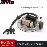 Stator Magneto Plate 2 Coil Lifan DC6-01B for most non-electric start engine 70cc 90cc 110cc 125cc Engine SSR Dirt Pit Bike