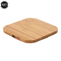 Portable 5W Qi Wireless Charger Slim Wood Pad For Apple iPhone 7 8 Plus Smart Phone Wireless Charging Pad For Samsung S7
