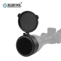 Honeycomb Mesh Sunshade Protective Flip-Up Killflash Cover Fits For Marcool 44mm 50mm 56mm Lens Scope Cap Air Gun Accessories