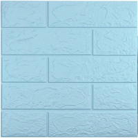 10 PCS 34x38CM 3D Wallpaper Sticker with Self-Adhesive Waterproof Brick PE Foam Wall Panels Peel &amp; Stick for Interior Wall Decor