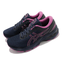 【asics 亞瑟士】慢跑鞋 Gel-Kayano 27 反光 女鞋 亞瑟士 運動 旗艦款 高支撐 馬拉松 藍 紫(1012B003400)