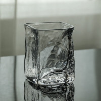 水晶玻璃酒杯日本洋酒威士忌杯烈酒日式荒木櫻子方形設計師款杯子