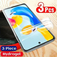 3pcs Hydrogel Film For Xiaomi Poco X5Pro X4 X3Pro X2 M5 M4Pro M3 M2 F4 F3 F2 C65 C55 C51 C50 C4 C3 CIVI 3 2 1S Screen Protector