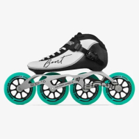 Original Bont BNT 2PT Speed Inline Skates Heatmoldable CarbonFiber Boot 4*90/100/110mm 6061 High Roller Wheel Skating Patines