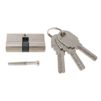 Keyed Entry Door Lock Cylinder Lockset with 3 Keys Anti-theft Entrance Door Lock Single Open Lock Cylinder for Home