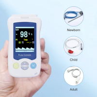Resoxy Medical handheld pulse oximeter for newborns children adult handheld pulse oximeter blood oxygen HR monitor with memory