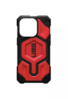 Blackbox UAG Carbon Fiber Monarch Pro MagSafe Case with Built-in Magnet Casing Drop Protection for iPhone 13 Pro Max Red