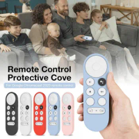 Non-slip Soft Silicone Case Remote Control Protective Cover Shell for Google Chromecast Smart TV Voice Remote Control Waterproof