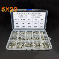 150PCS/LOT 15 Kinds 5x20mm Fast Glass Fuse Kit In Package 0.2A 0.5A 1A 2A 3A 5A 6A 20A 30A 15A /250V 5*20 Insurance Tube Package