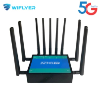 Two SIM 5G Router Unlocked WiFi6 3000Mbps Sim Card 2.4GHz 8 Antenna 5G NR NSA SA 4×4 MIMO Home Hotspot WiFi Router