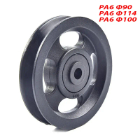 1 unit 90mm φ90, φ100, φ114 Black Bearing Pulley Wheel Cable Gym Equipment bahagian Kit Gym Wearproo