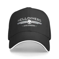 Helldivers Dive Harder Baseball Cap Fashion Game Sandwich Caps Men Women Adjustable Hats Cap Activities