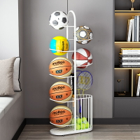 籃球收納架 球類收納架 籃球架 籃球收納架家用室內兒童足球置物架排球架羽毛球收納筐落地球類架『TS3549』