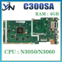 C300S Mainboard For ASUS Chromebook C300 C300SA Laptop Motherboard N3050/N3060 4GB/RAM SSD-16G/32G/64G/128G 100% Test OK