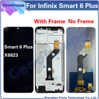 For Infinix Smart 6 Plus X6823 X6823C Smart6Plus LCD Display Touch Screen Digitizer Assembly Repair 