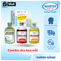 Combo sản phẩm cho heo nái _ Oxytocin + Gentamox + Calcifort B12 + ADE.BComplex kích sữa, trị viêm n