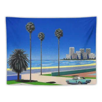 Hiroshi Nagai Vaporwave Tapestry Living Room Decoration Bedroom Organization And Decoration Wallpapers Home Decor Wall Deco